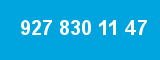 927 830 11 47 927 830 11 47